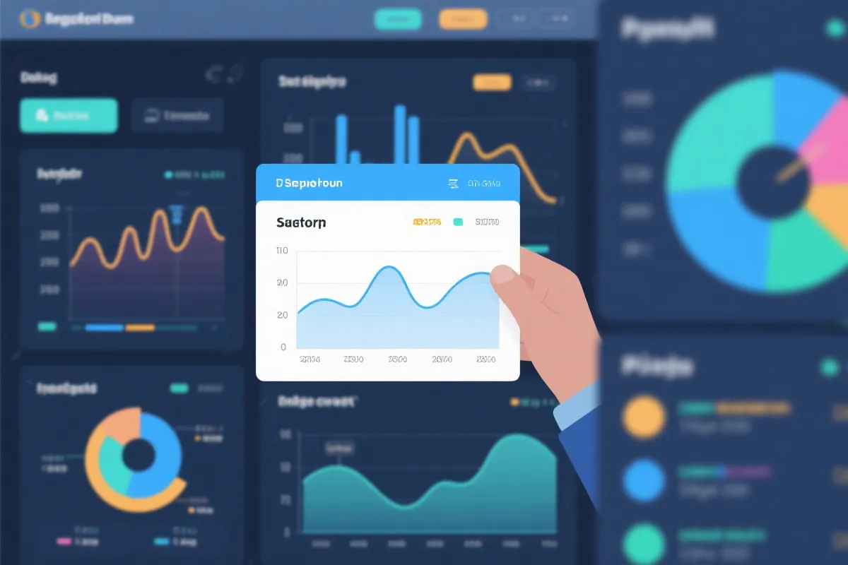 数据分析面板示意图