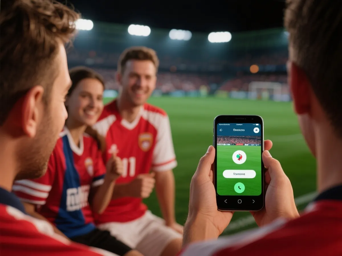 球迷使用世界杯平台App观赛